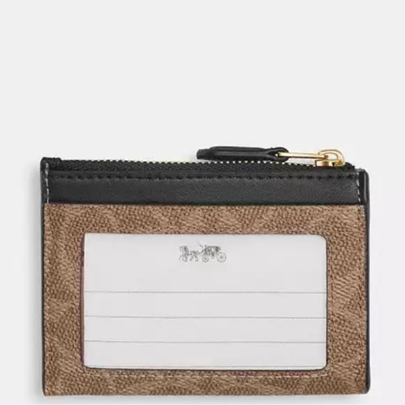 Coach  Mini Skinny ID Case In Signature Canvas With Floral Print - Picture 7 of 8